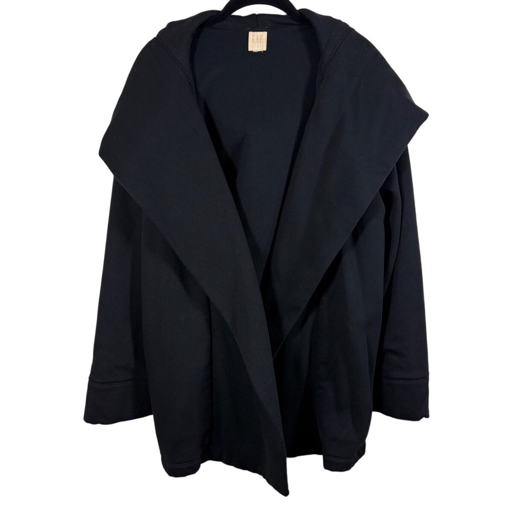 Gap × BÉIS Oversized Blanket Coat in True Black Medium/Large
